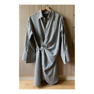 En Saison pinstriped wrap dress Size medium